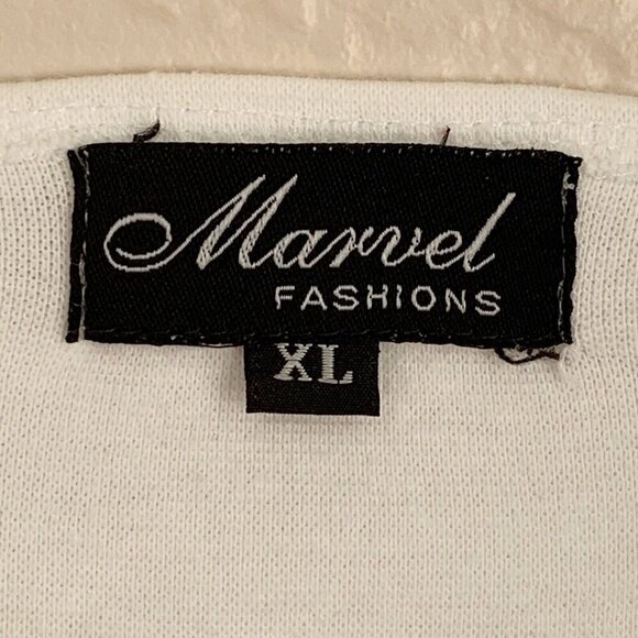 Pittsburg Steelers Sparkle Logo Knit Top Womens XL White Faux Jewel Detail Fan - Picture 2 of 11